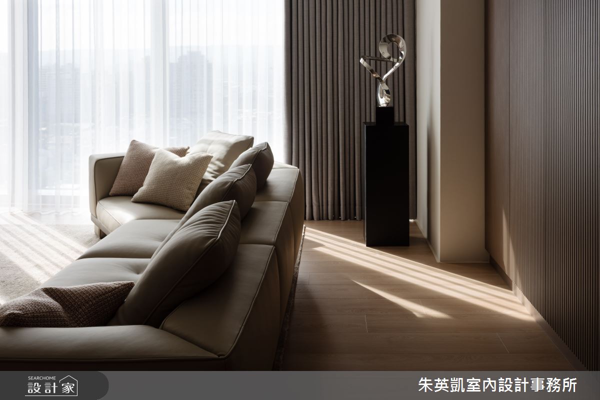 38坪新成屋(5年以下)＿現代簡約風客廳案例圖片＿朱英凱室內設計事務所＿朱英凱_45之12