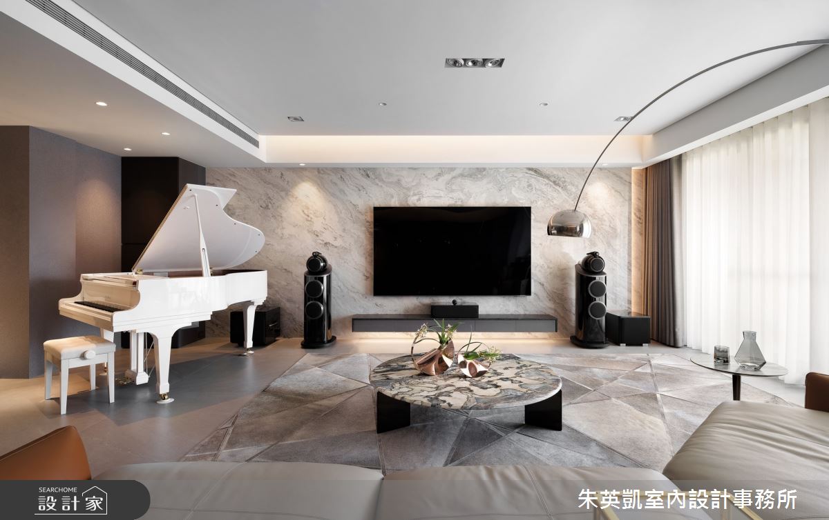 100坪毛胚屋＿現代風客廳案例圖片＿朱英凱室內設計事務所＿朱英凱_46之2