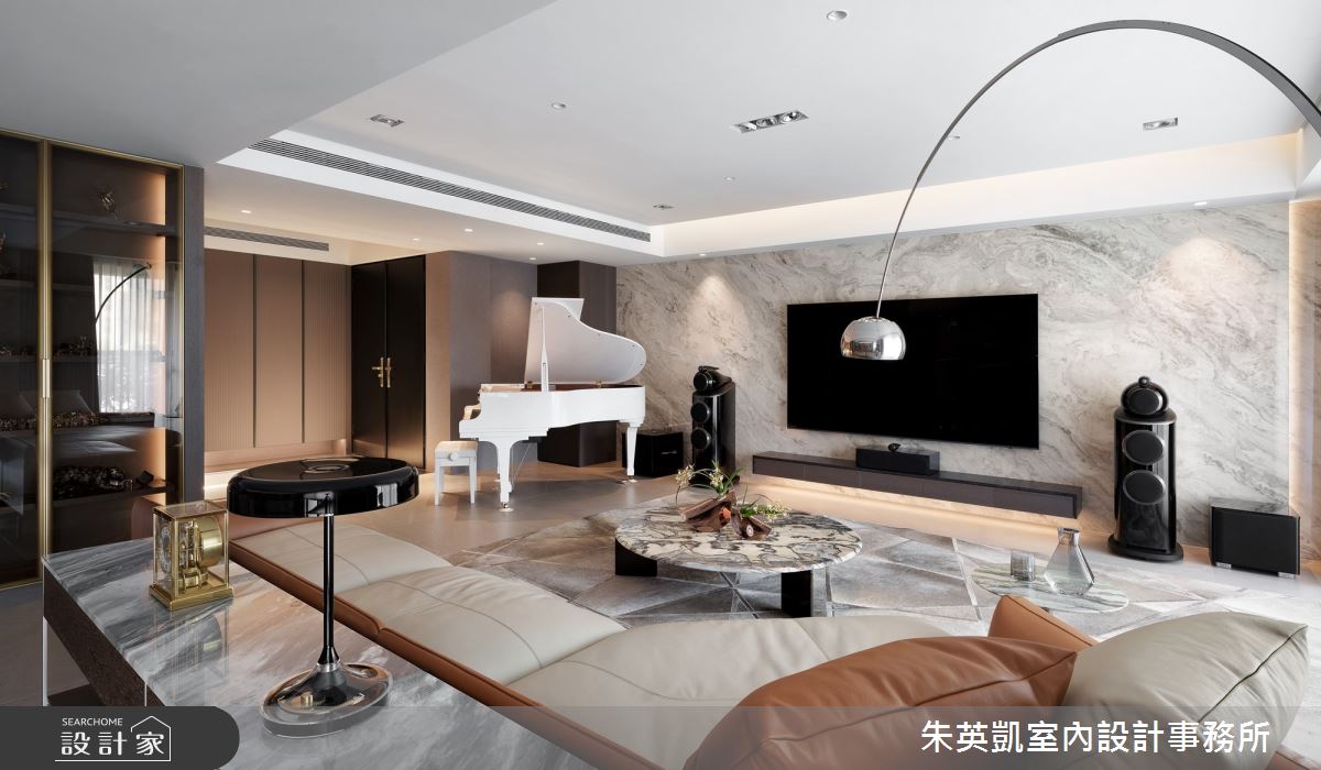 100坪毛胚屋＿現代風玄關客廳案例圖片＿朱英凱室內設計事務所＿朱英凱_46之3