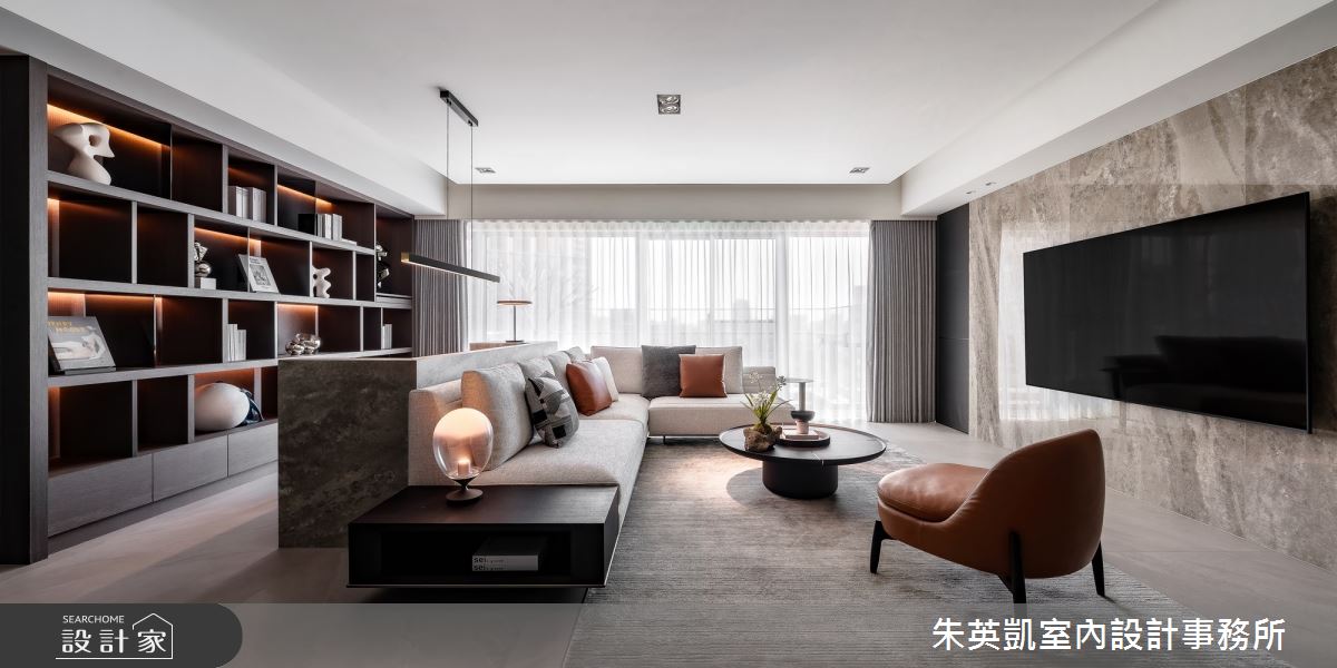 50坪毛胚屋＿現代風客廳書房案例圖片＿朱英凱室內設計事務所＿朱英凱_47之9