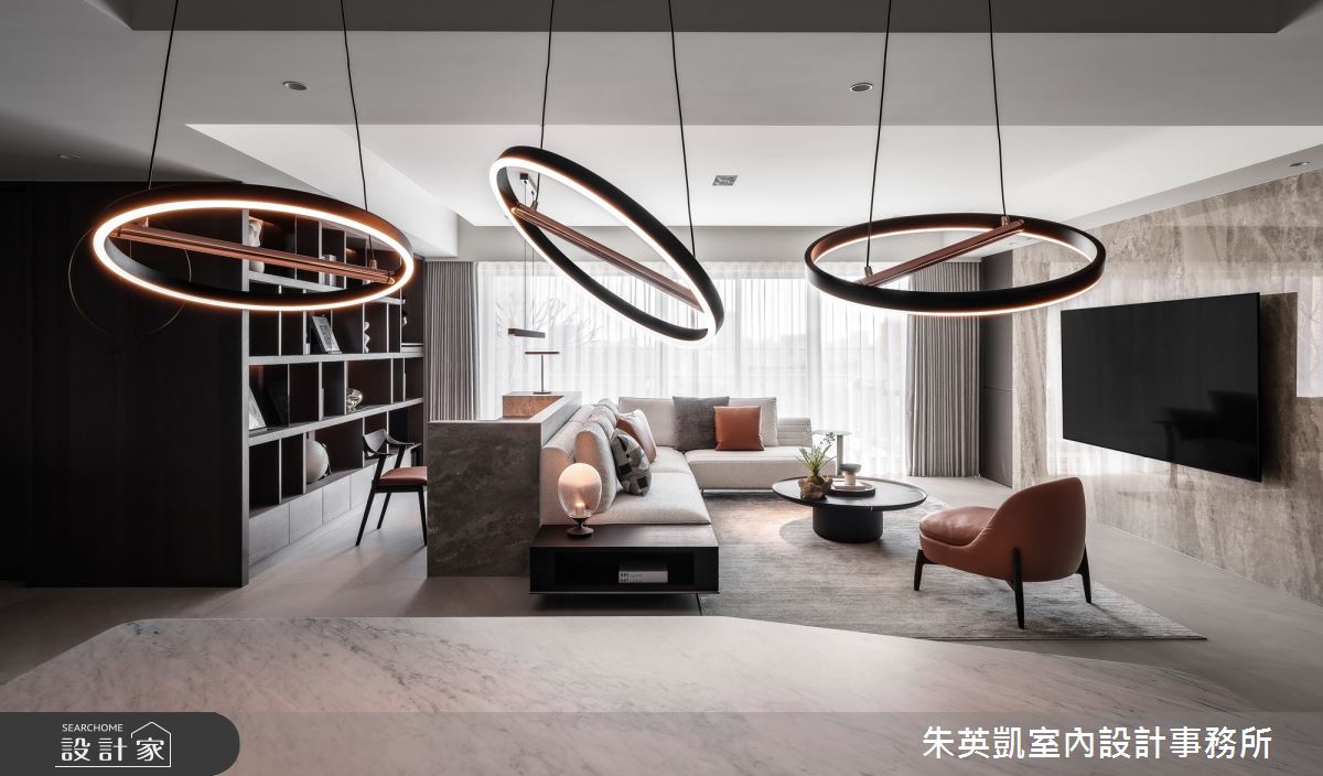 50坪毛胚屋＿現代風客廳餐廳書房案例圖片＿朱英凱室內設計事務所＿朱英凱_47之16