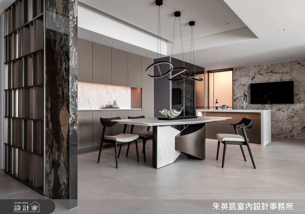 50坪毛胚屋＿現代風餐廳中島案例圖片＿朱英凱室內設計事務所＿朱英凱_47之19