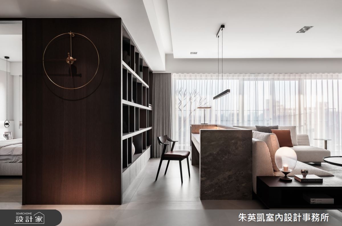 50坪毛胚屋＿現代風客廳書房案例圖片＿朱英凱室內設計事務所＿朱英凱_47之22