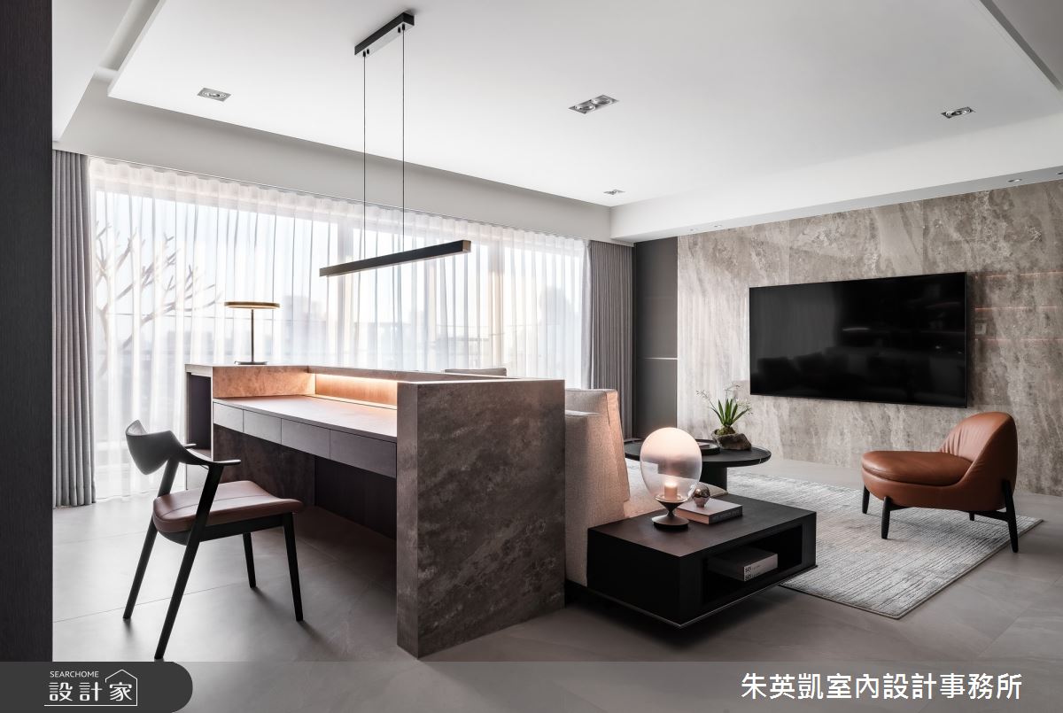 50坪毛胚屋＿現代風客廳書房案例圖片＿朱英凱室內設計事務所＿朱英凱_47之20