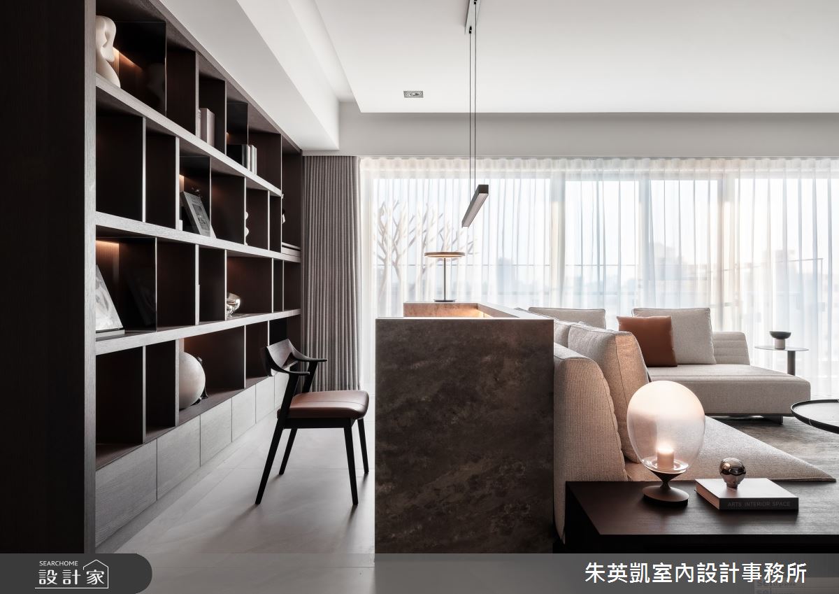 50坪毛胚屋＿現代風客廳書房案例圖片＿朱英凱室內設計事務所＿朱英凱_47之21