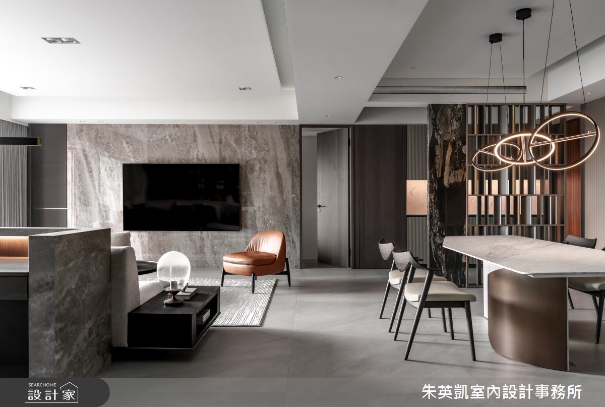 50坪毛胚屋＿現代風客廳餐廳案例圖片＿朱英凱室內設計事務所＿朱英凱_47之24