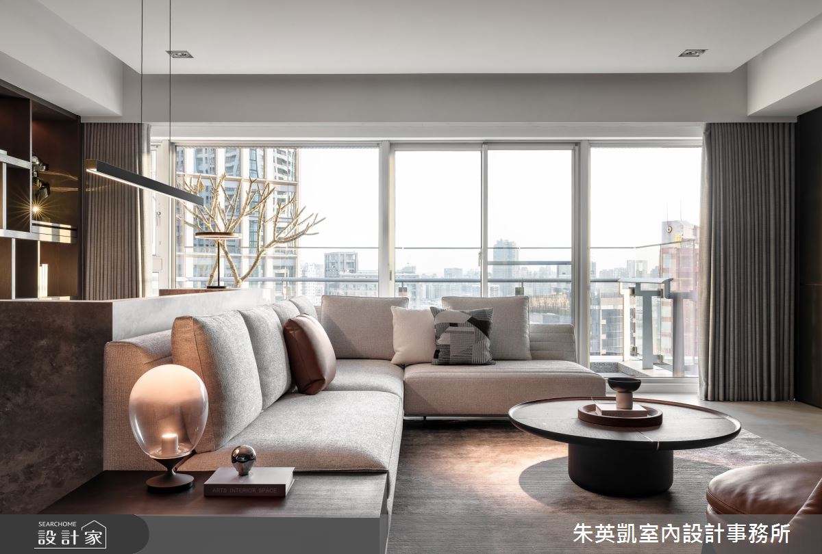 50坪毛胚屋＿現代風客廳案例圖片＿朱英凱室內設計事務所＿朱英凱_47之14