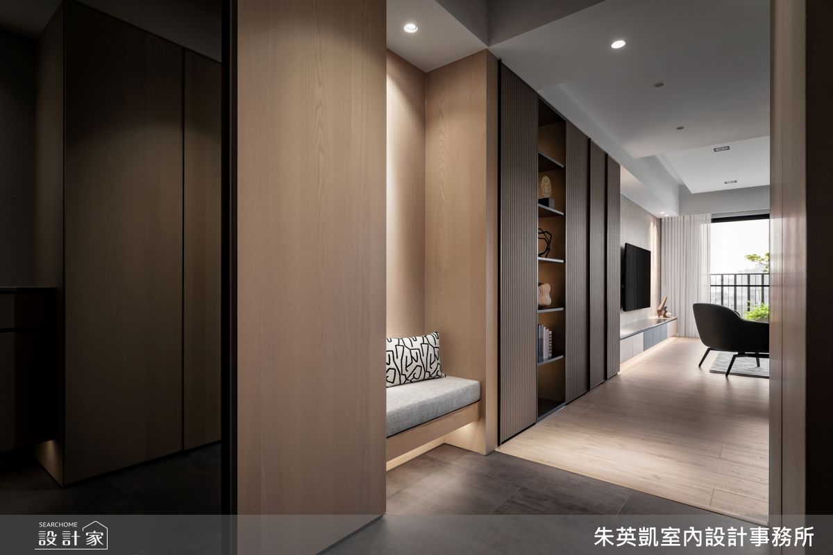 30坪新成屋(5年以下)＿現代風玄關案例圖片＿朱英凱室內設計事務所＿朱英凱_48之2