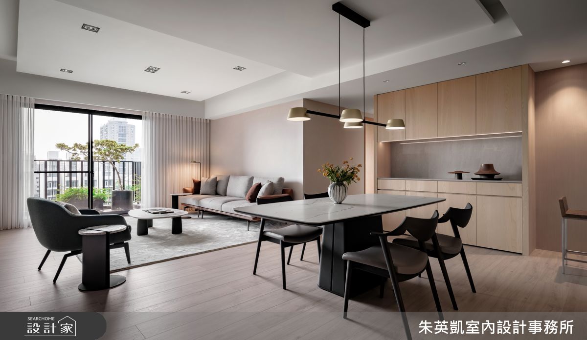 30坪新成屋(5年以下)＿現代風客廳餐廳案例圖片＿朱英凱室內設計事務所＿朱英凱_48之8