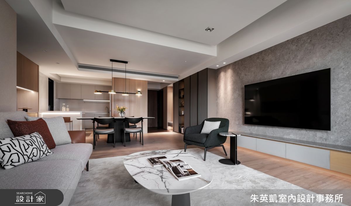 30坪新成屋(5年以下)＿現代風客廳餐廳案例圖片＿朱英凱室內設計事務所＿朱英凱_48之10