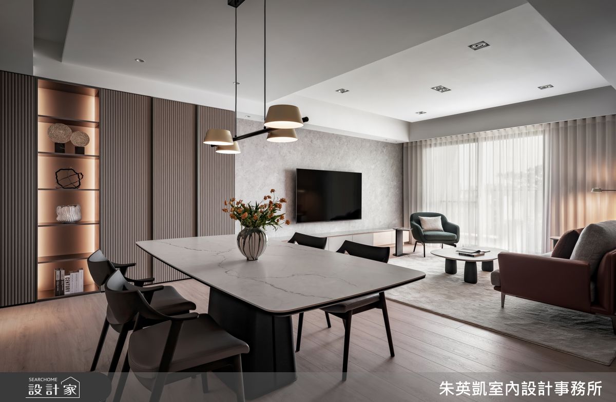 30坪新成屋(5年以下)＿現代風客廳餐廳案例圖片＿朱英凱室內設計事務所＿朱英凱_48之11