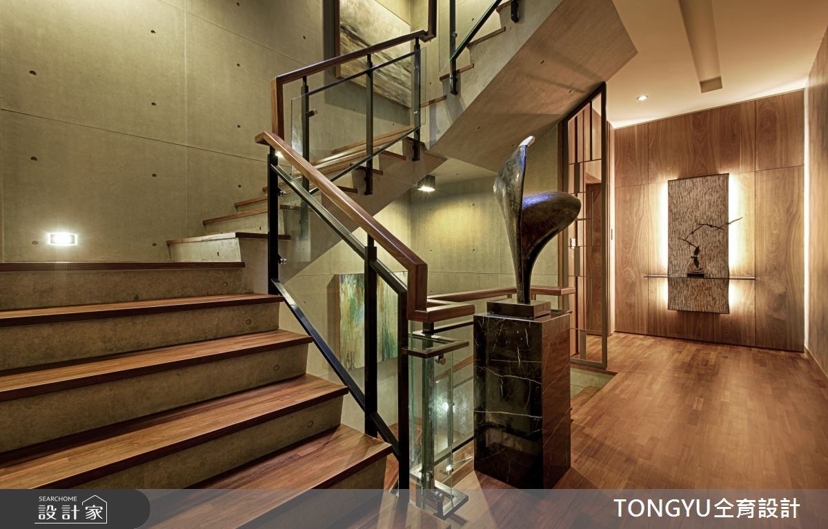 225坪新成屋(5年以下)＿奢華風樓梯案例圖片＿仝育設計＿仝育_05之4
