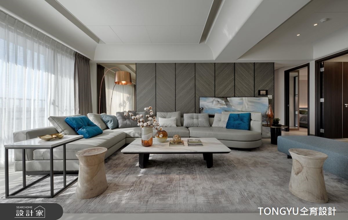 77坪新成屋(5年以下)＿現代風客廳案例圖片＿仝育設計＿仝育_15.明水森林之2