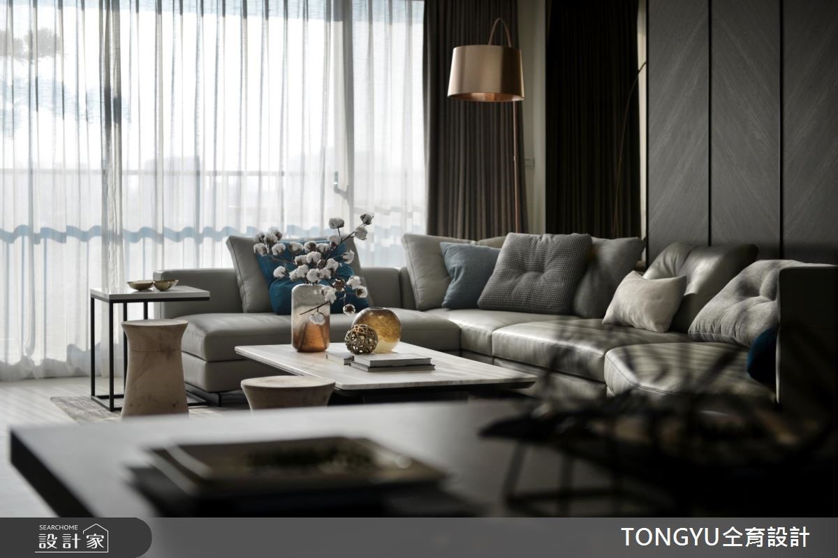77坪新成屋(5年以下)＿現代風客廳案例圖片＿仝育設計＿仝育_15.明水森林之5