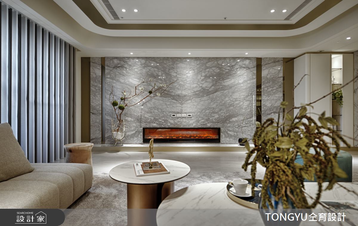 123坪新成屋(5年以下)＿休閒風客廳案例圖片＿仝育設計＿仝育_16.微光入色之3