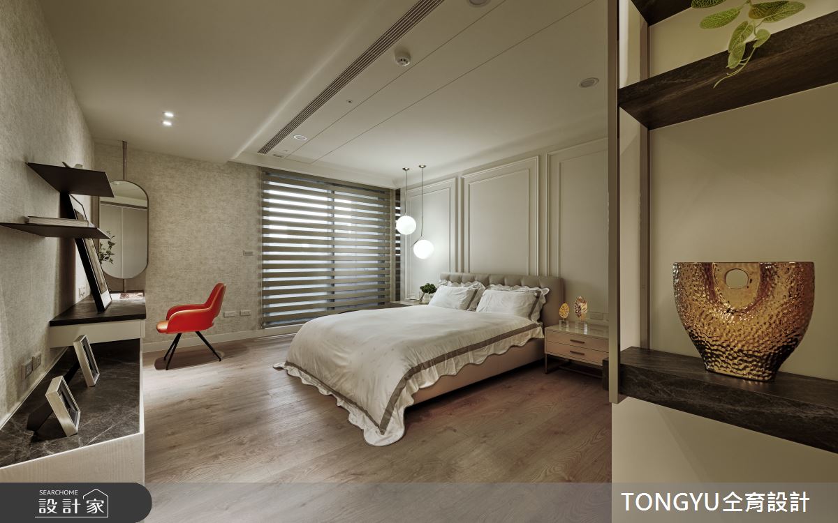 123坪新成屋(5年以下)＿休閒風臥室案例圖片＿仝育設計＿仝育_16.微光入色之22