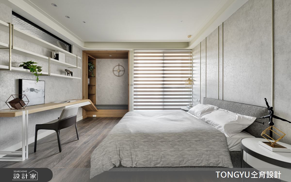 123坪新成屋(5年以下)＿休閒風臥室臥榻案例圖片＿仝育設計＿仝育_16.微光入色之29