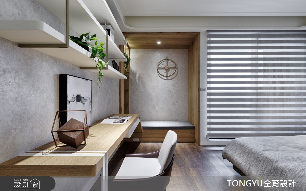 123坪新成屋(5年以下)＿休閒風臥室案例圖片＿仝育設計＿仝育_16.微光入色之31