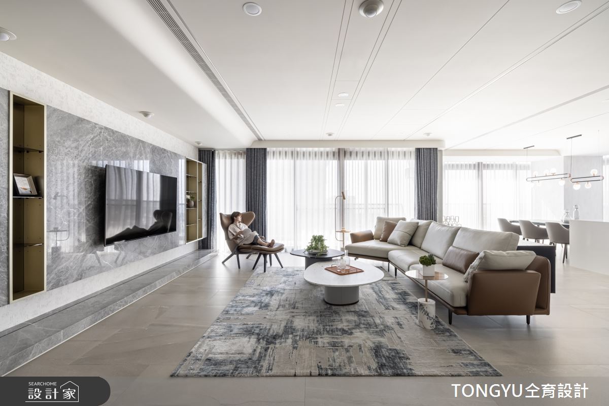 145坪新成屋(5年以下)＿現代風客廳案例圖片＿仝育設計＿仝育_22.Double One之3
