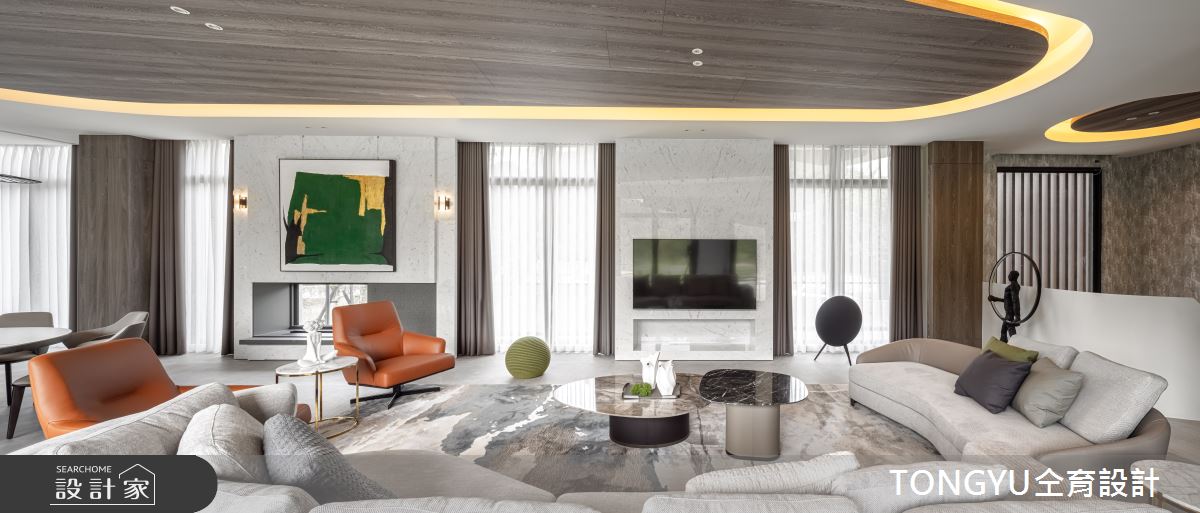 300坪新成屋(5年以下)＿現代風客廳案例圖片＿仝育設計＿仝育_28.曦白樂居之3