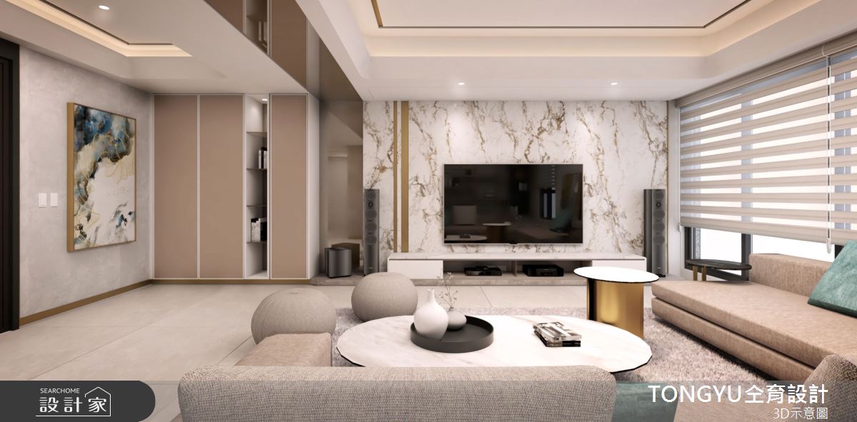 118坪預售屋＿現代風客廳案例圖片＿仝育設計＿仝育_34之3