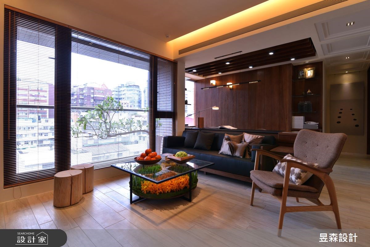 30坪新成屋(5年以下)＿人文禪風客廳書房案例圖片＿昱森設計室內裝修有限公司＿昱森_04之1