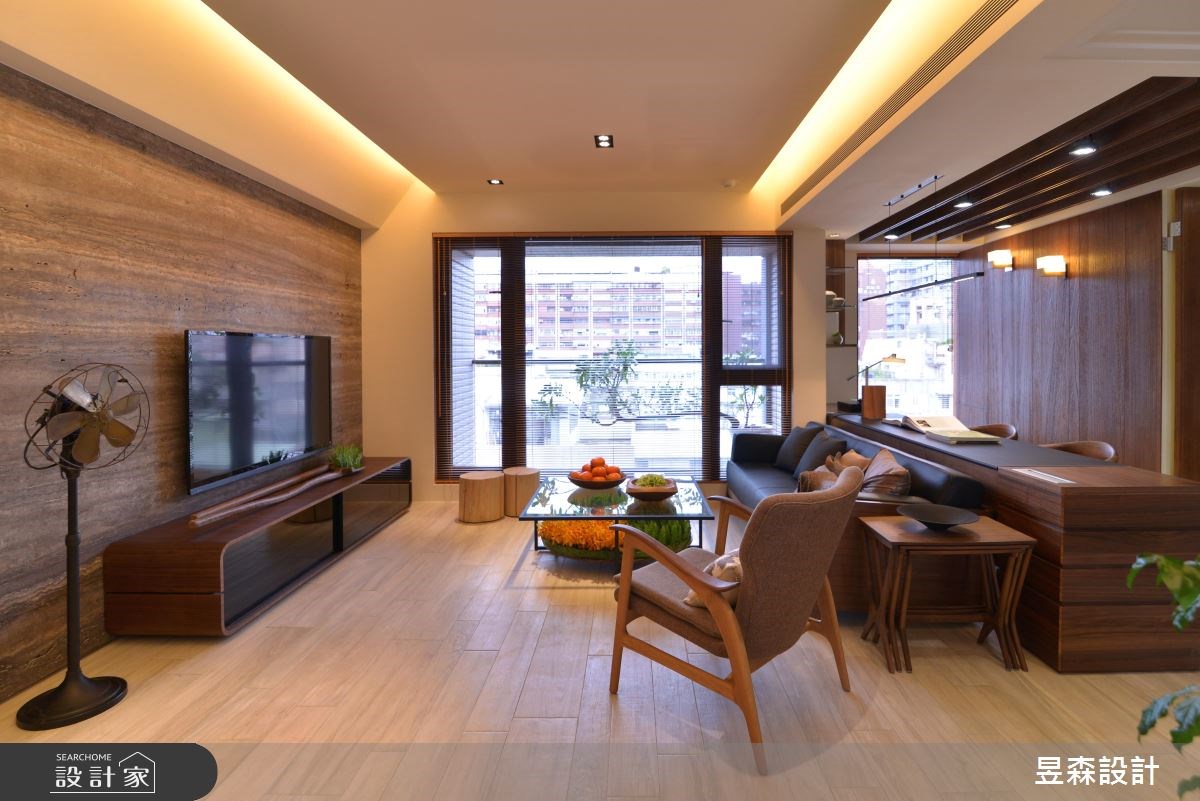 30坪新成屋(5年以下)＿人文禪風客廳書房案例圖片＿昱森設計室內裝修有限公司＿昱森_04之2