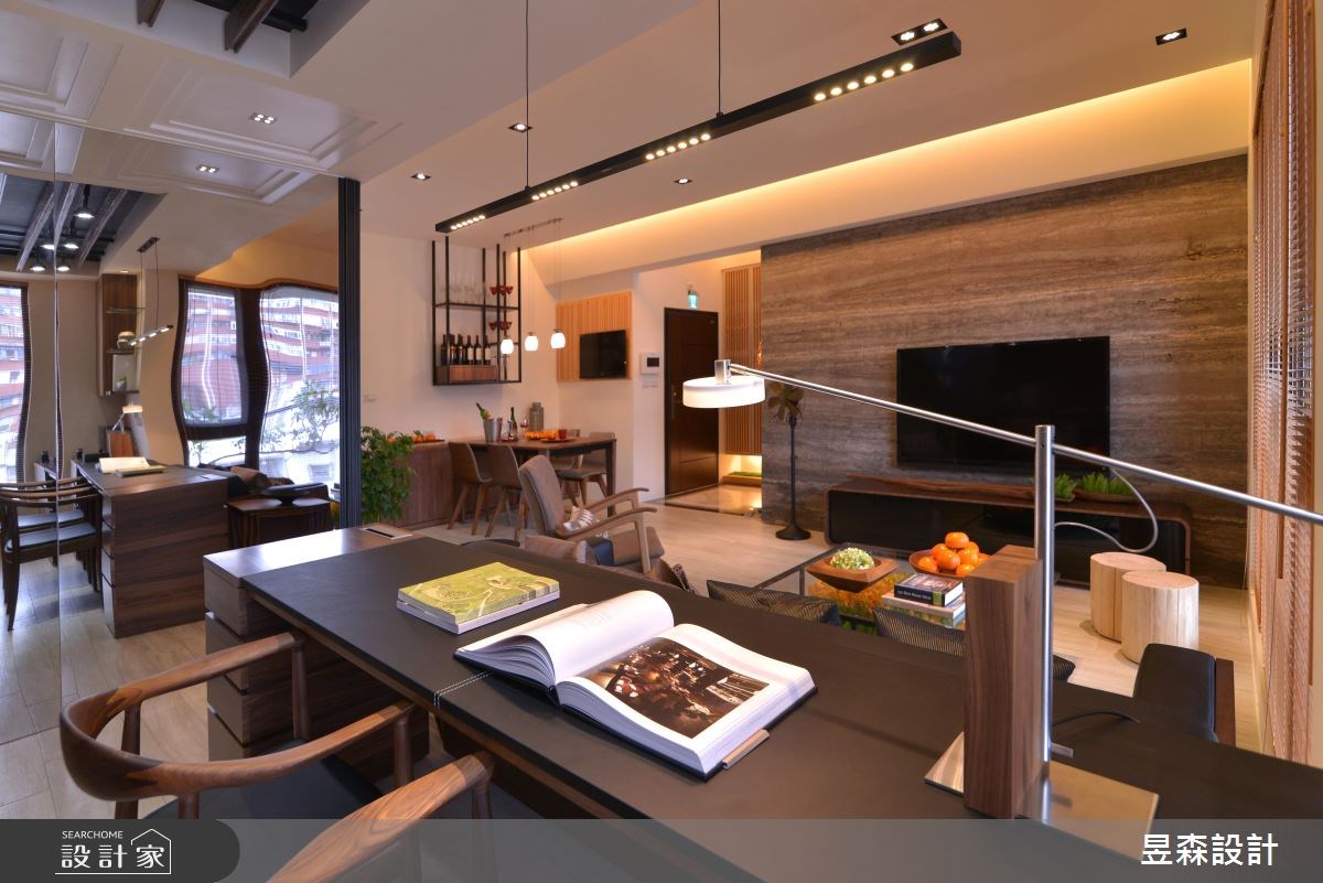 30坪新成屋(5年以下)＿人文禪風客廳餐廳書房案例圖片＿昱森設計室內裝修有限公司＿昱森_04之7