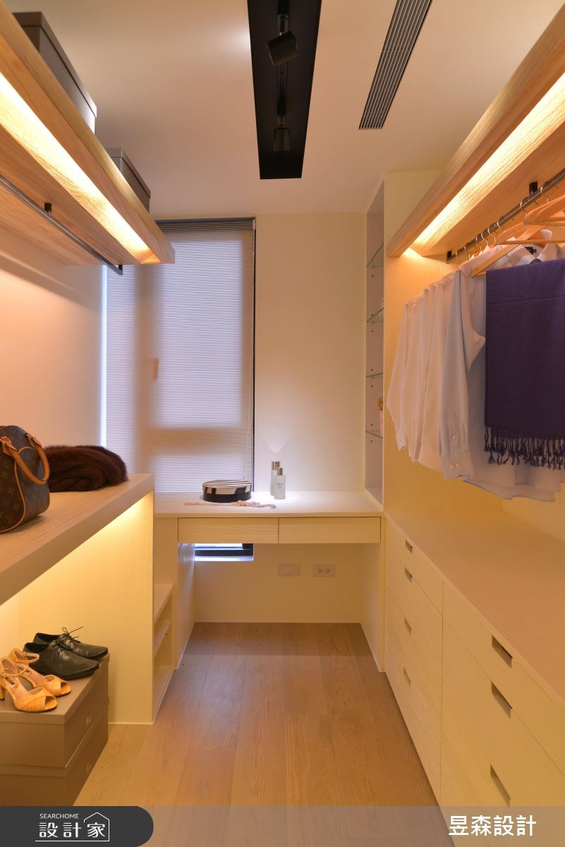 30坪新成屋(5年以下)＿人文禪風更衣間案例圖片＿昱森設計室內裝修有限公司＿昱森_04之17