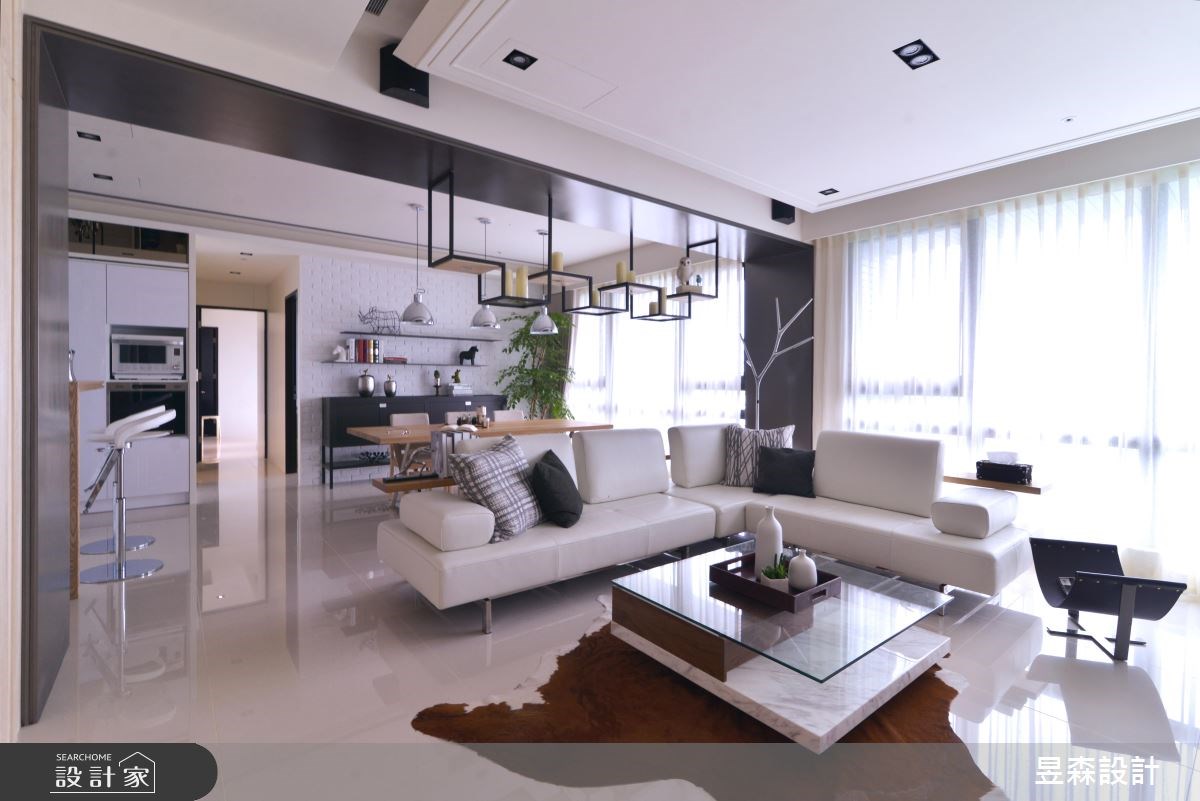 50坪新成屋(5年以下)＿北歐風客廳餐廳案例圖片＿昱森設計室內裝修有限公司＿昱森_05之1