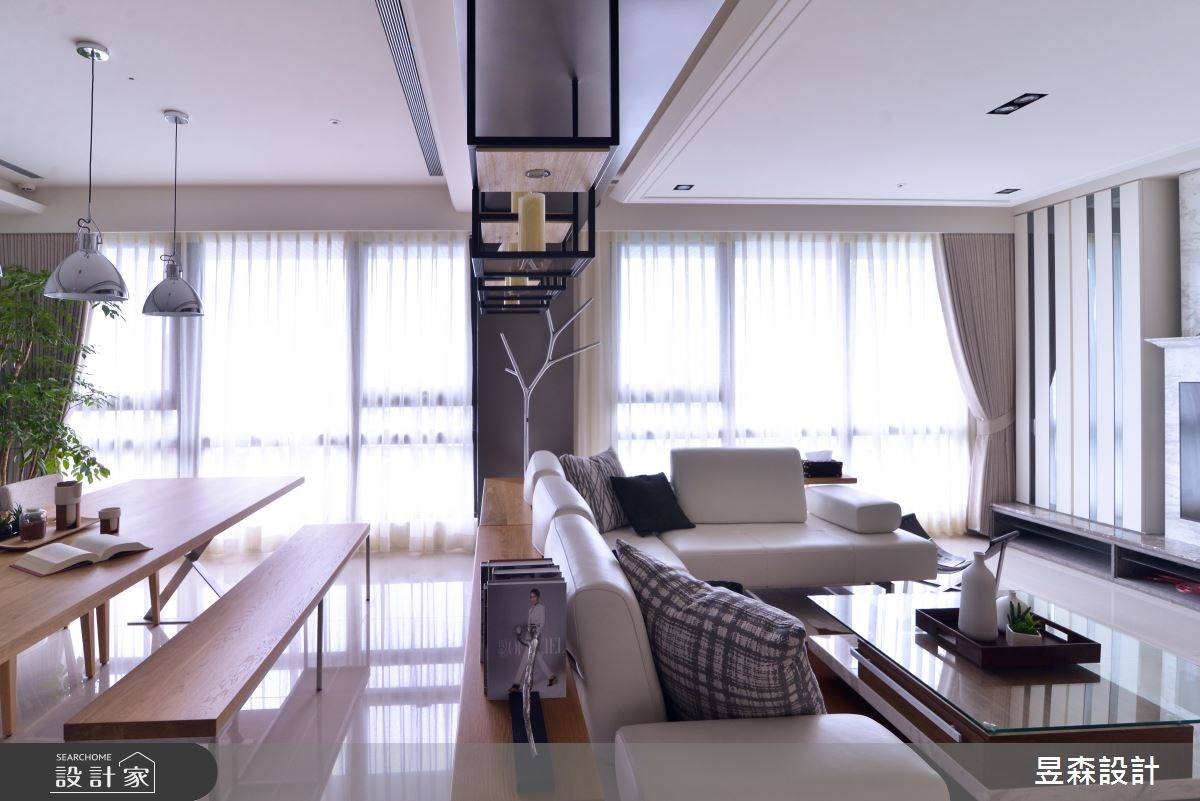 50坪新成屋(5年以下)＿北歐風客廳餐廳案例圖片＿昱森設計室內裝修有限公司＿昱森_05之6