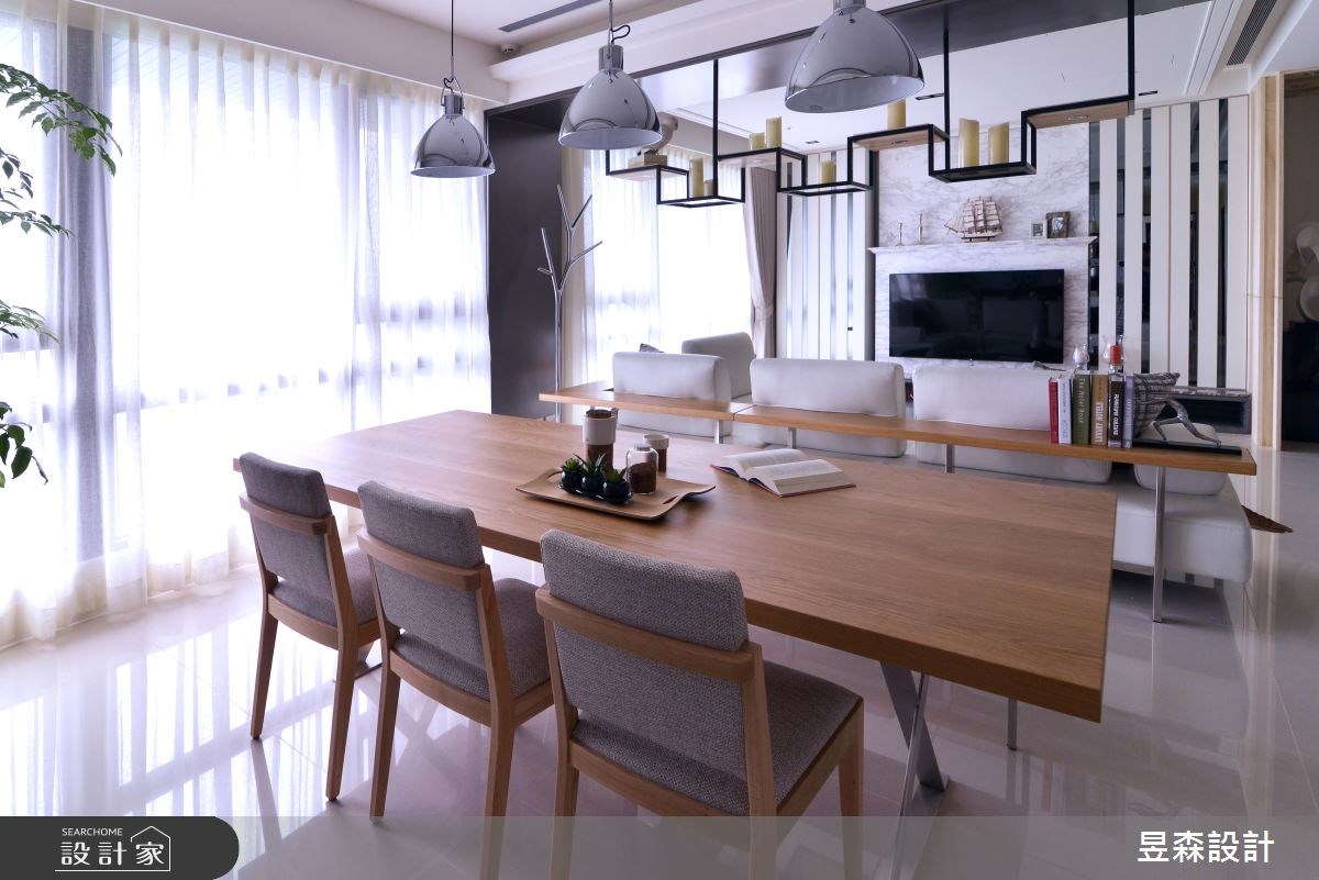 50坪新成屋(5年以下)＿北歐風客廳餐廳案例圖片＿昱森設計室內裝修有限公司＿昱森_05之9