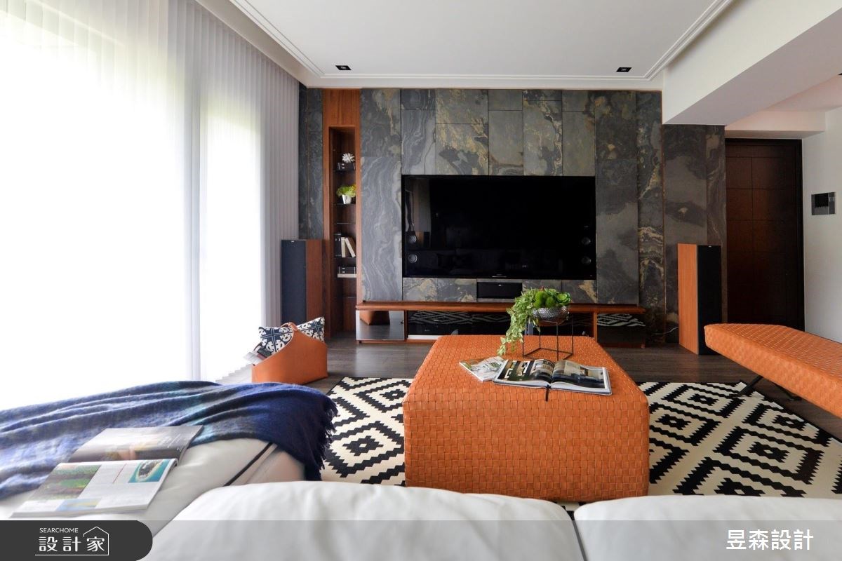 50坪中古屋(5~15年)＿奢華風客廳案例圖片＿昱森設計室內裝修有限公司＿昱森_06之6