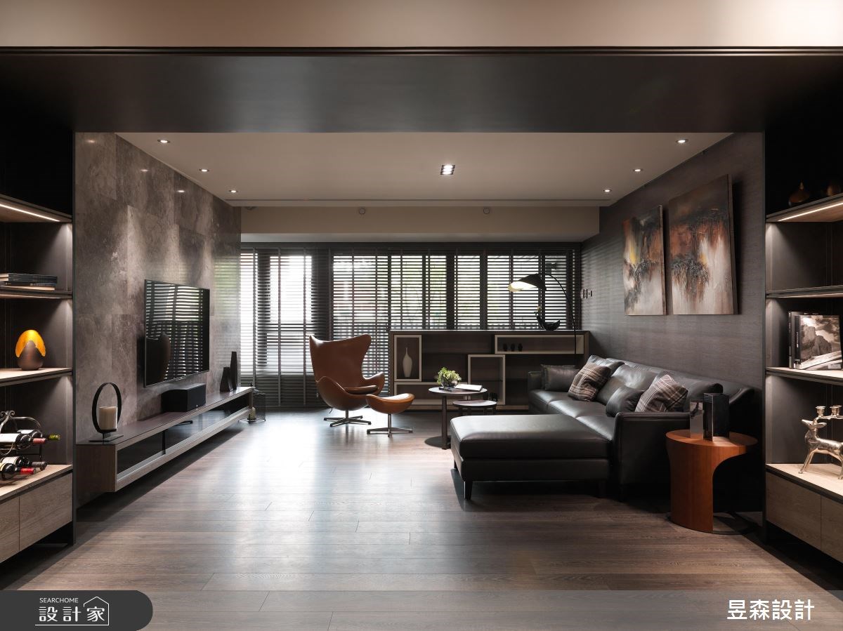 48坪預售屋＿現代風客廳案例圖片＿昱森設計室內裝修有限公司＿昱森_07之4