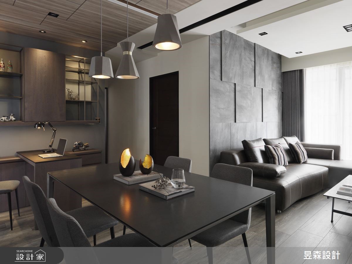 25坪新成屋(5年以下)＿工業風客廳餐廳案例圖片＿昱森設計室內裝修有限公司＿昱森_08之3