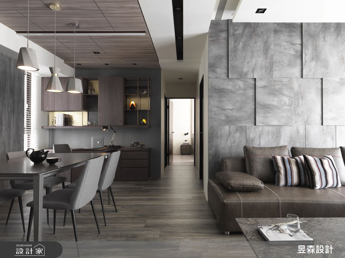 25坪新成屋(5年以下)＿工業風客廳餐廳案例圖片＿昱森設計室內裝修有限公司＿昱森_08之12