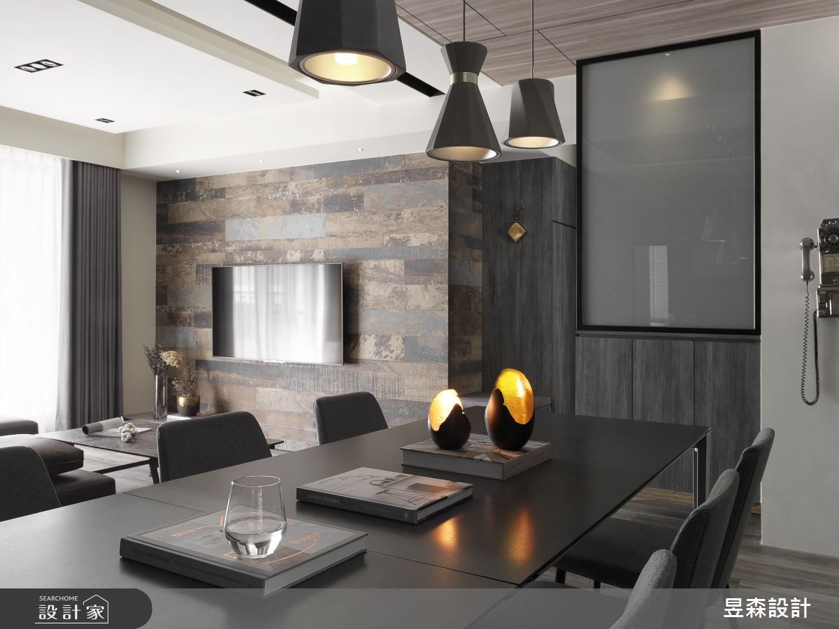 25坪新成屋(5年以下)＿工業風客廳餐廳案例圖片＿昱森設計室內裝修有限公司＿昱森_08之14