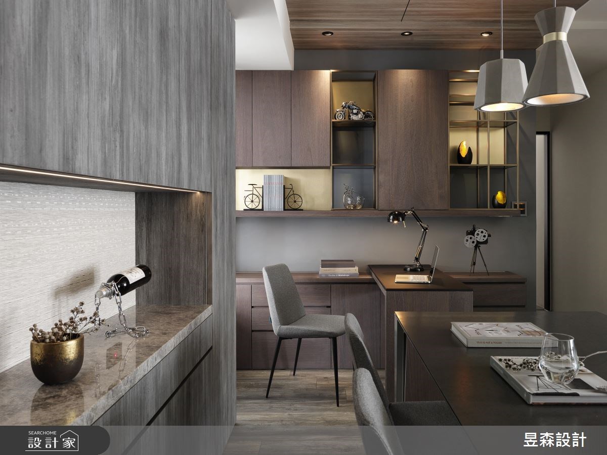25坪新成屋(5年以下)＿工業風餐廳書房案例圖片＿昱森設計室內裝修有限公司＿昱森_08之16
