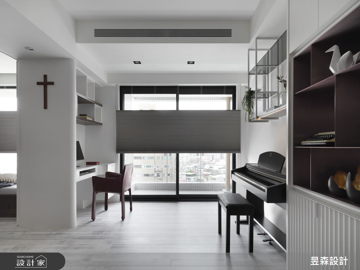 20坪新成屋(5年以下)＿現代風書房案例圖片＿昱森設計室內裝修有限公司＿昱森_14之4