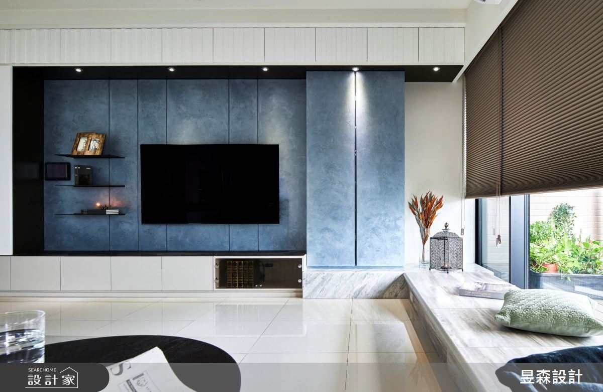 24坪新成屋(5年以下)＿混搭風客廳臥榻案例圖片＿昱森設計室內裝修有限公司＿昱森_15之4