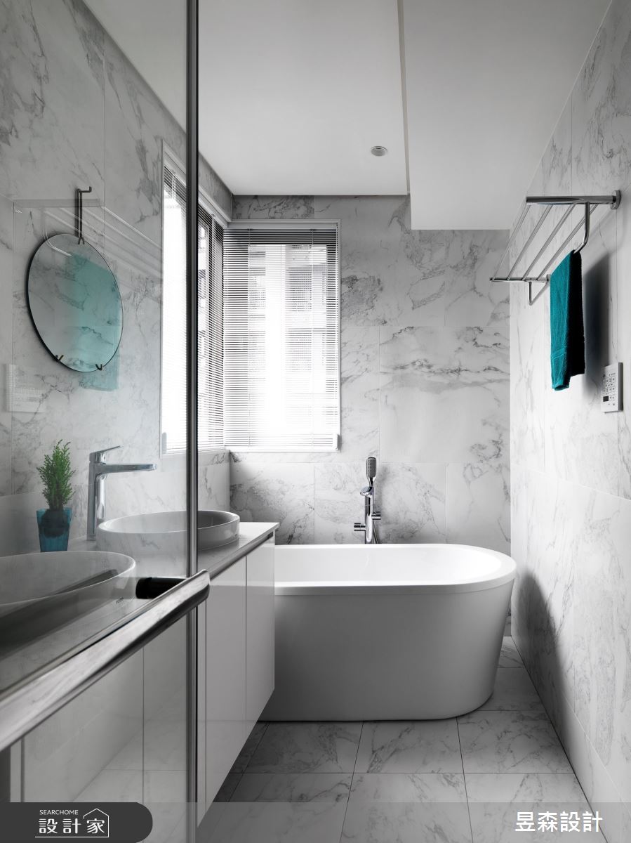 23坪新成屋(5年以下)＿混搭風浴室案例圖片＿昱森設計室內裝修有限公司＿昱森_16之22