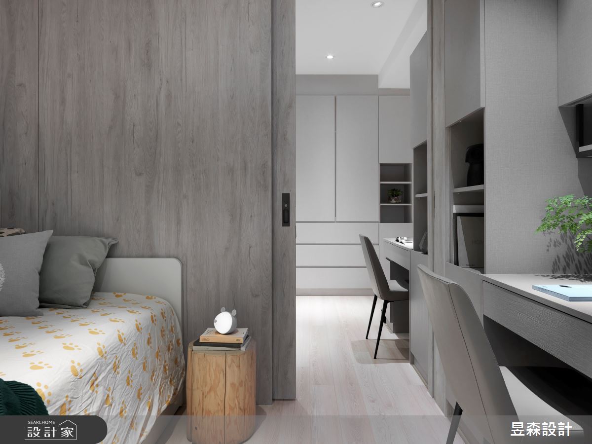 35坪老屋(16~30年)＿混搭風臥室案例圖片＿昱森設計室內裝修有限公司＿昱森_17之16