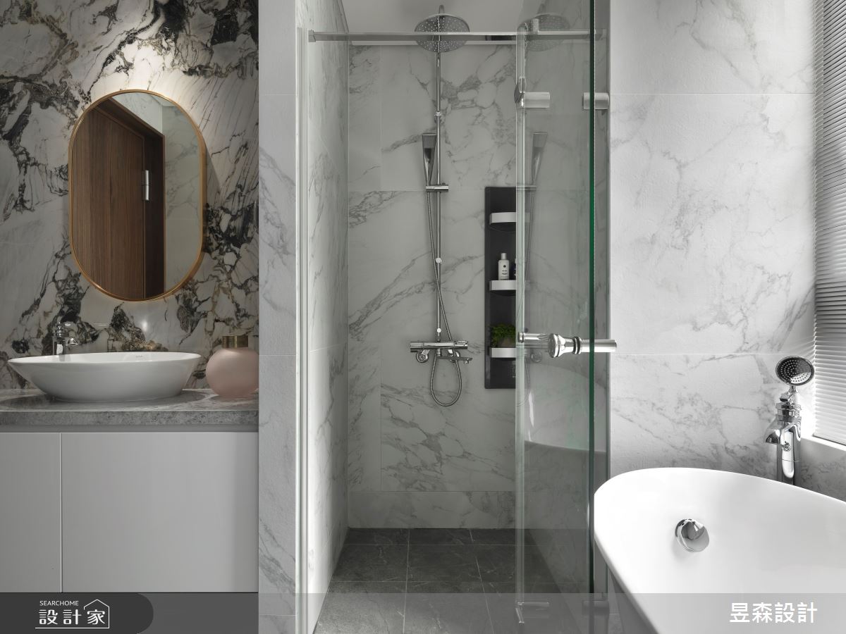 30坪新成屋(5年以下)＿混搭風浴室案例圖片＿昱森設計室內裝修有限公司＿昱森_18之25