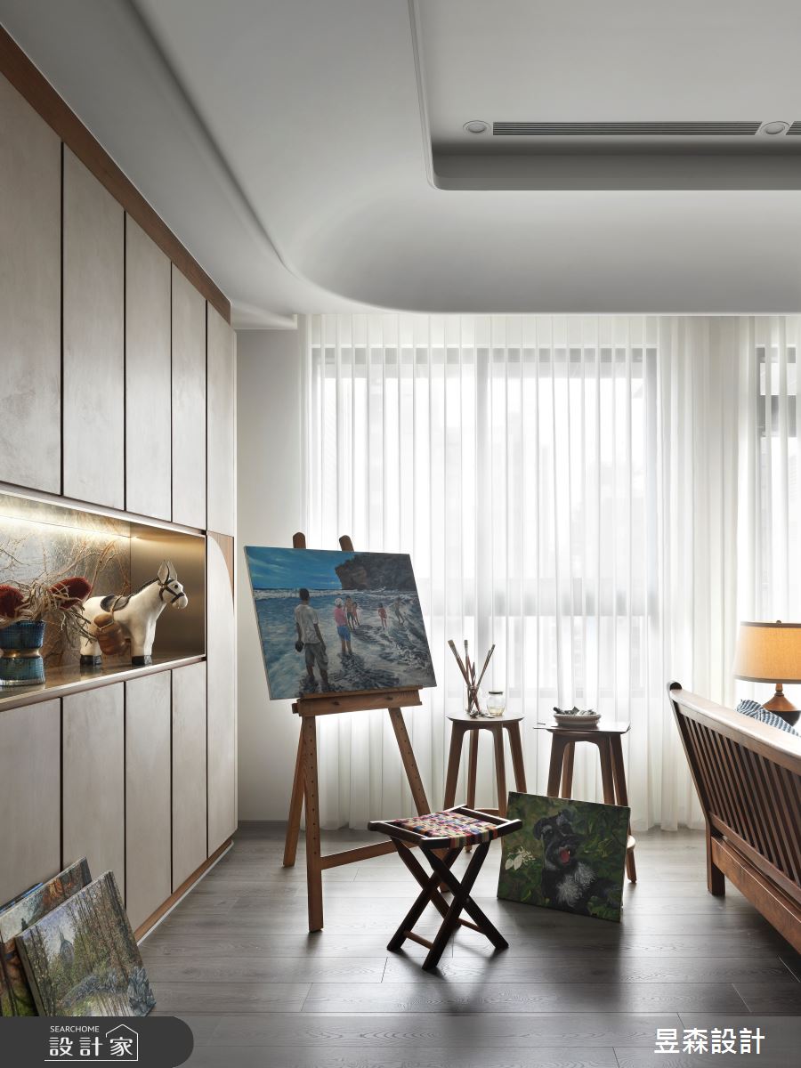 30坪新成屋(5年以下)＿混搭風客廳案例圖片＿昱森設計室內裝修有限公司＿昱森_18之7