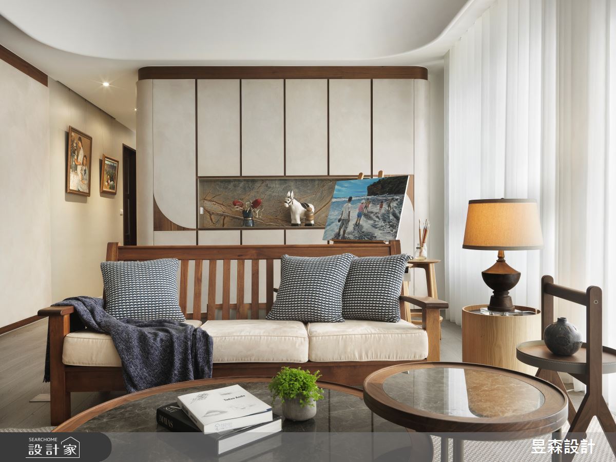 30坪新成屋(5年以下)＿混搭風客廳案例圖片＿昱森設計室內裝修有限公司＿昱森_18之10