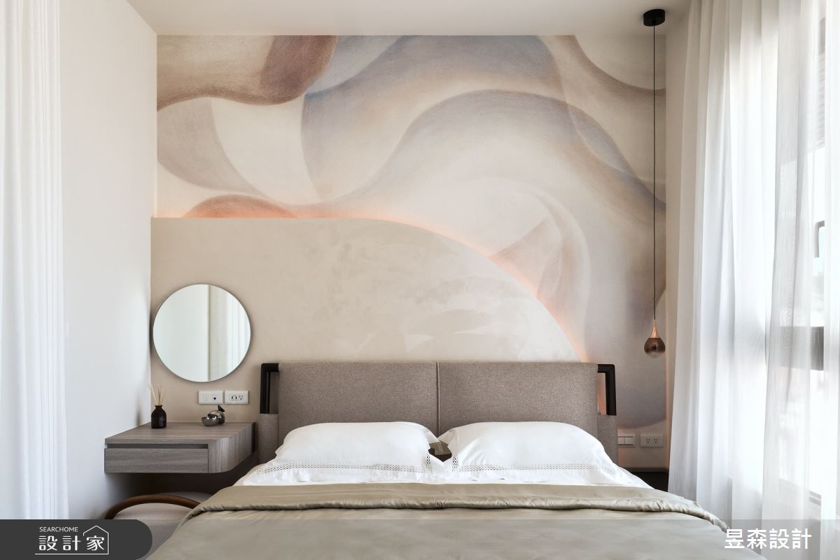 15坪新成屋(5年以下)＿現代簡約風臥室案例圖片＿昱森設計室內裝修有限公司＿昱森_23之16