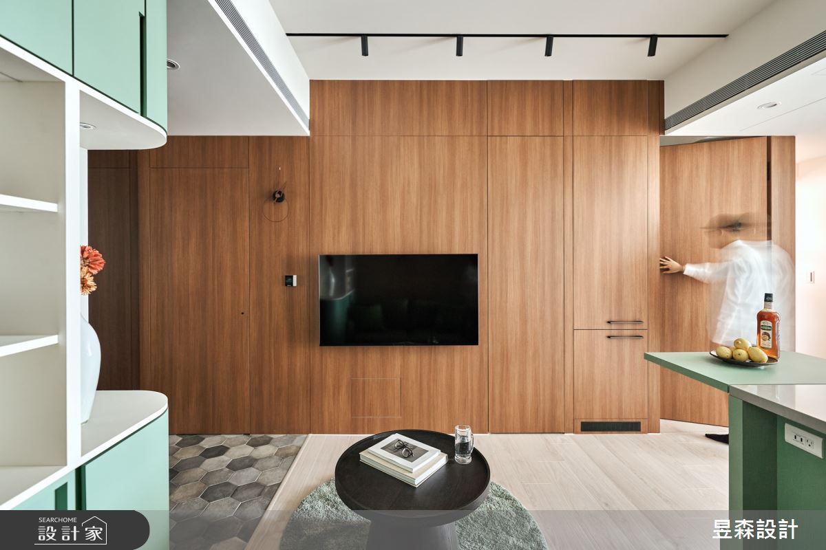 15坪新成屋(5年以下)＿現代簡約風客廳案例圖片＿昱森設計室內裝修有限公司＿昱森_23之7