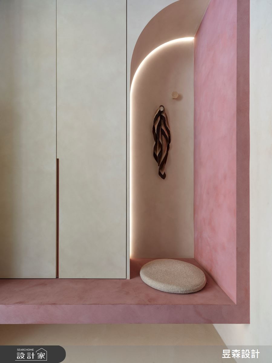 35坪新成屋(5年以下)＿侘寂風玄關案例圖片＿昱森設計室內裝修有限公司＿昱森_24之1