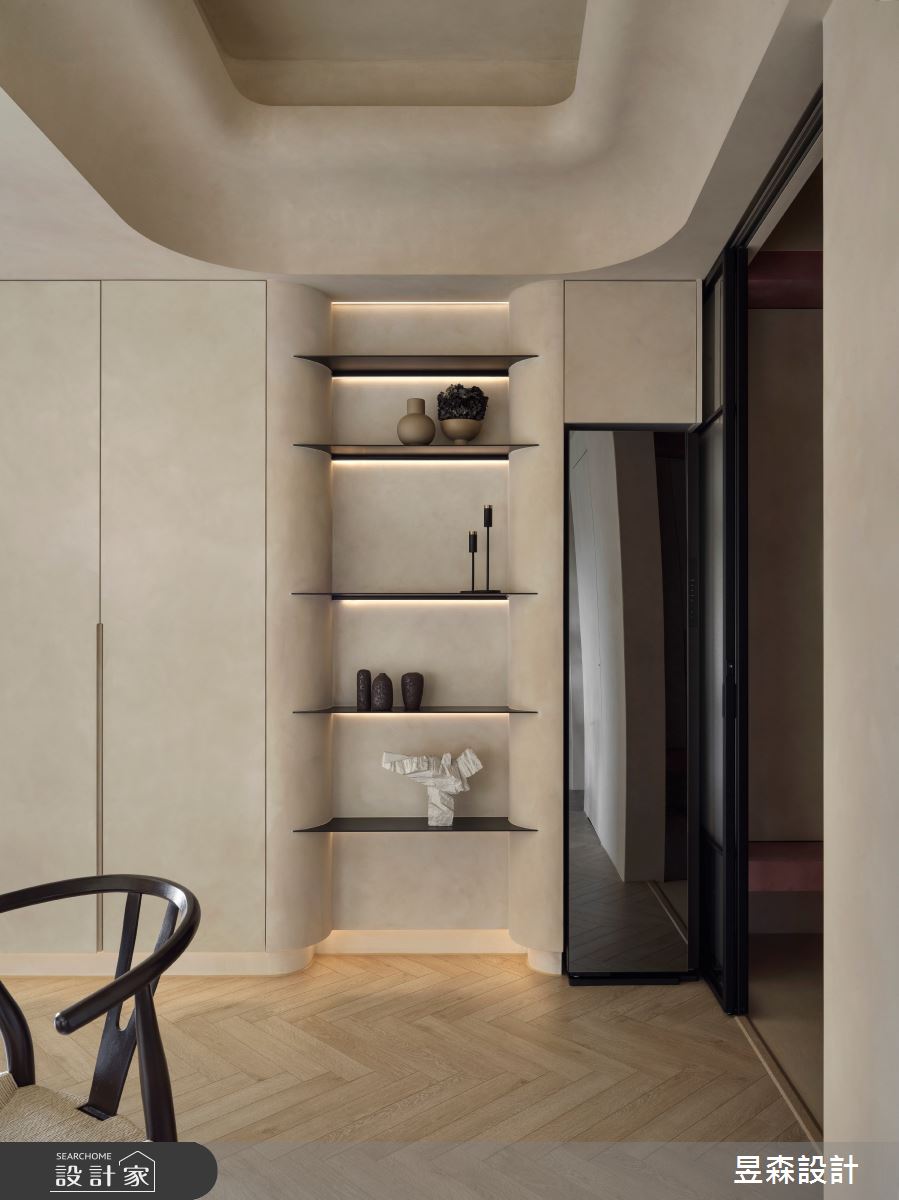35坪新成屋(5年以下)＿侘寂風玄關案例圖片＿昱森設計室內裝修有限公司＿昱森_24之4