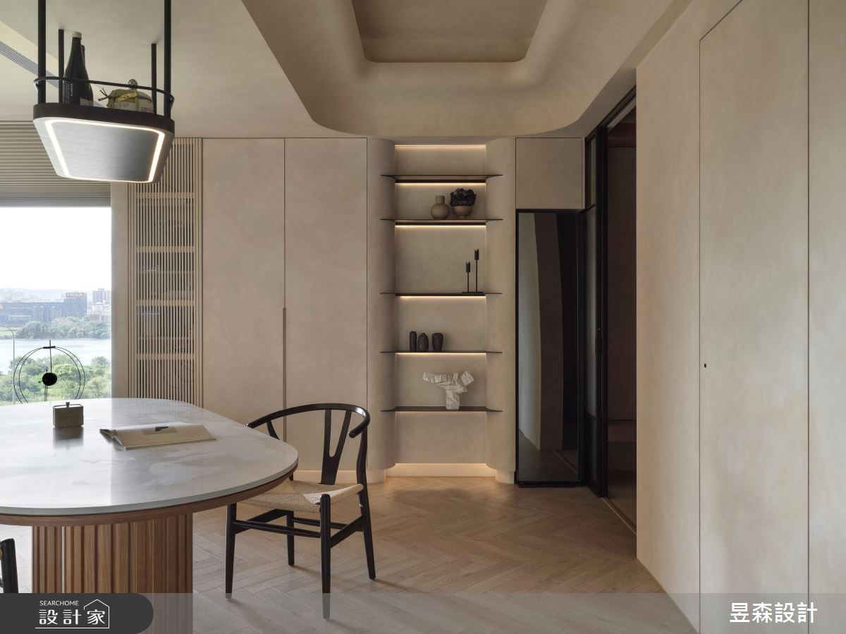 35坪新成屋(5年以下)＿侘寂風玄關餐廳案例圖片＿昱森設計室內裝修有限公司＿昱森_24之6